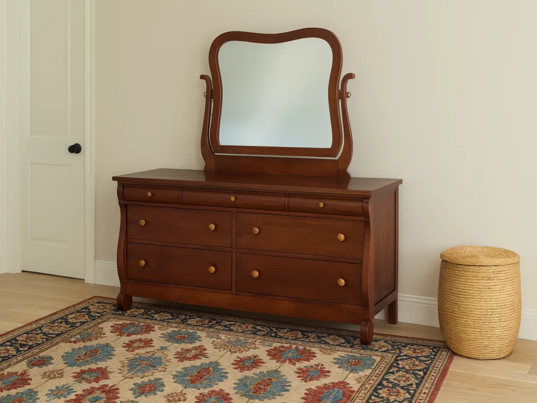 Victoria Sleigh Low Mirror Dresser