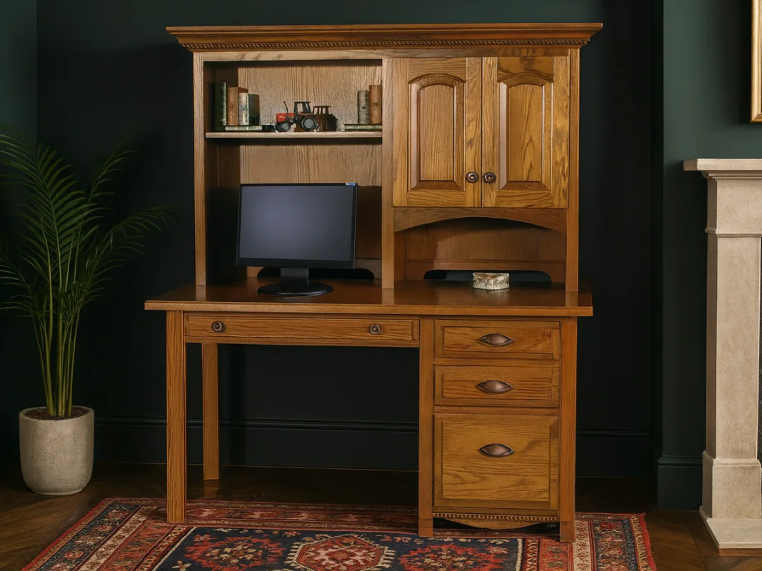 Warson Office Desk With Hutch