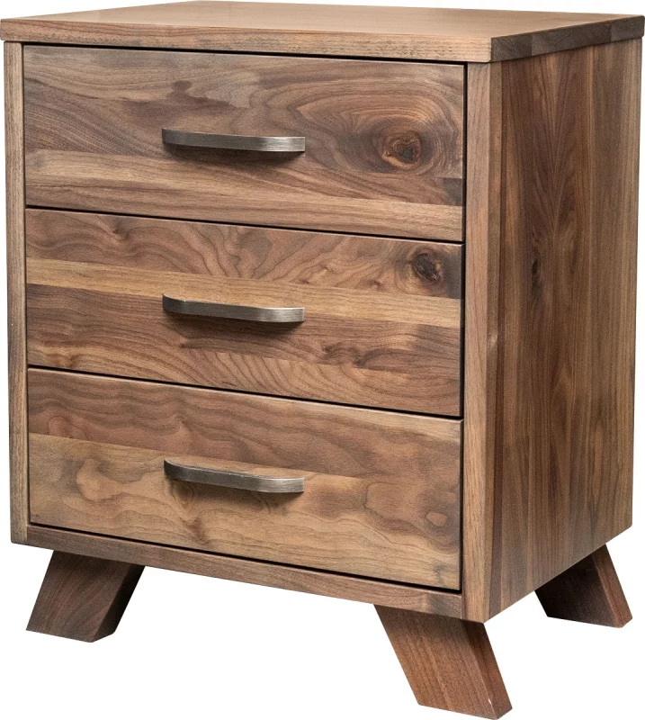 Woodmere 3-Drawer Bedside Table