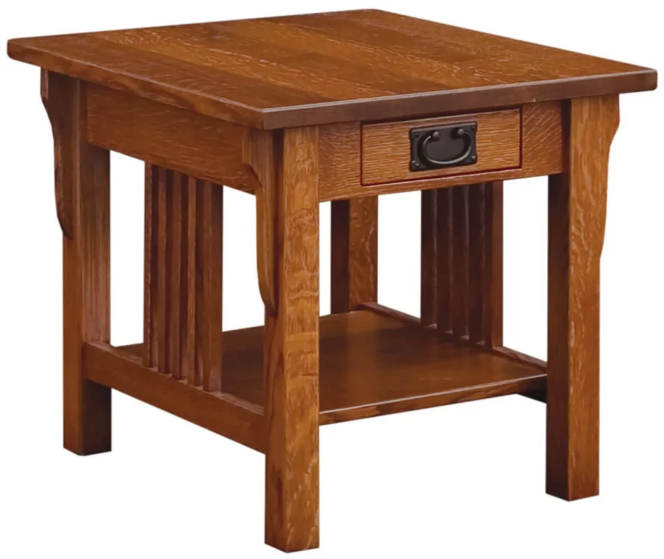 Zaynah Quartersawn Oak End Table