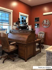 Alford Hardwood Rolltop Desk - Countryside Amish Furniture