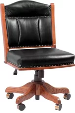 Shown in Leather Upholstery