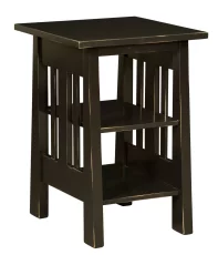 Faywood Black Distressed Printer Stand - Countryside Amish Furniture