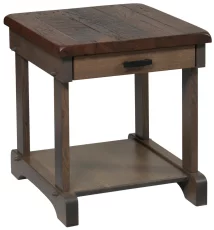 Abingdon Rustic Wood End Table