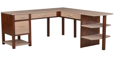 L-Shaped Desk with No Hutch