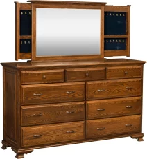Jewelry Storage in Dresser Mirror