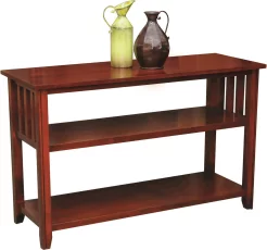 Aldora Console Table in Brown Maple