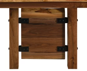 Rustic Walnut Table Detail