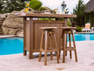 Arashi Outdoor Bar Stool and Serving Bar
