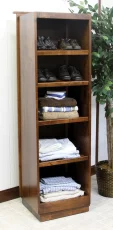 Rotating Beveled Mirror with Storage