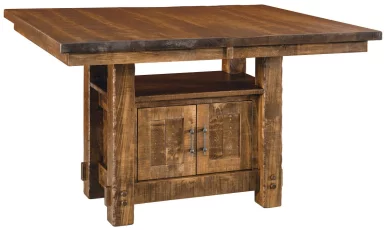 Attalla Rustic Cabinet Pub Table