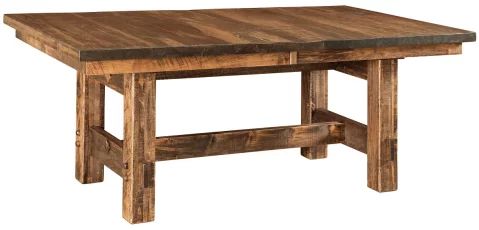Attalla Rustic Trestle Table