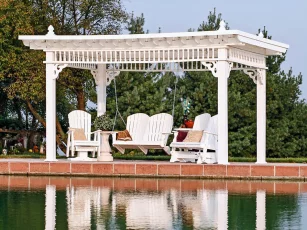 White Poly Furniture Setting