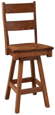 Ladder Back Bamberg Swivel Bar Stool