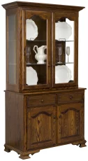 Oak 2-Door China Cabinet