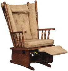Glider with Flip-Up Footrest