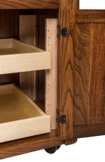 Pullout Island Shelves