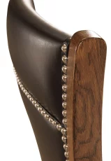 Berwick Desk Chair with Black Leather