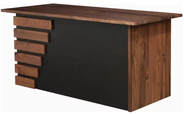 Contemporary Hardwood Desk