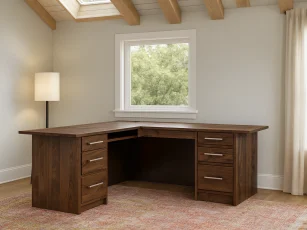 Blackford L Desk: Two-Tone