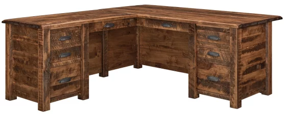 Brodnax Rustic L-Desk