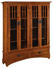 Mission Bookcase with Storage
