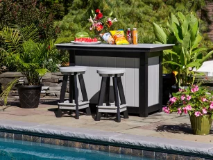 Shown with Canova Beach Outdoor Bar Stools