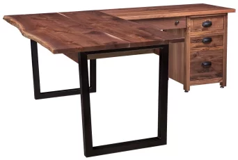Live Edge Modern Corner Desk