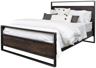 Chauncey Rustic Industrial Bed