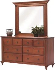Clair de Lune Cherry Dresser with Mirror