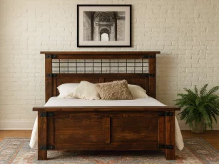 Dalton Iron Panel Bed
