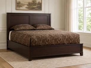 Contemporary High Panel Bed