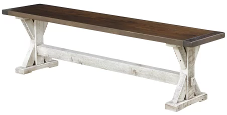 Fryeburg Reclaimed Trestle Bench
