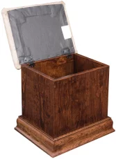 Cherry Vanity Bench with Storage