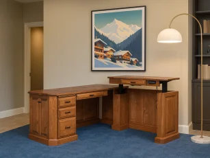 Glocester Corner Lift Desk