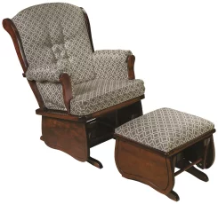Amish Made Gliding Chair with Footrest