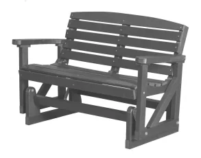 Dark Gray Green Bay Outdoor Double Glider