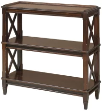 Rustic Cherry Open Bookcase