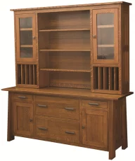 Hartington Executive Credenza with Hutch