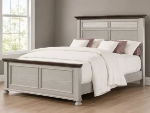 Two Tone Amish Bed Frame