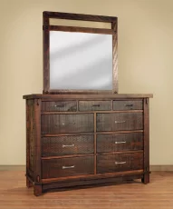 Lakemont Rustic Dresser with Mirror