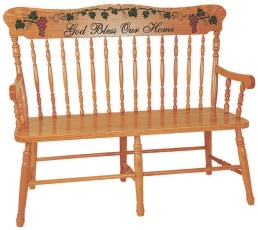 Longmeadow Pressback Bench