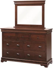 Marseille Mirror Dresser in Rustic Cherry
