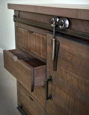 Rough Sawn Barn Door Server