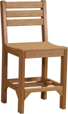 Antique Mahogany New Guinea Outdoor Bar Chair