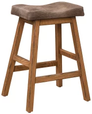 Bar Stool with Leather Seat