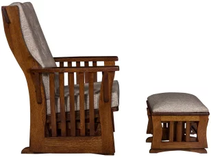 Quartersawn White Oak Chair Glider