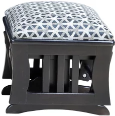 Painted Gliding Ottoman