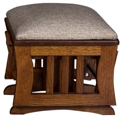 Gliding Upholstered Ottoman