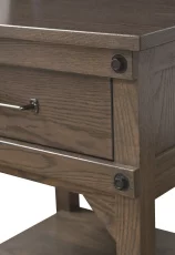 Gray Oak Nightstand
